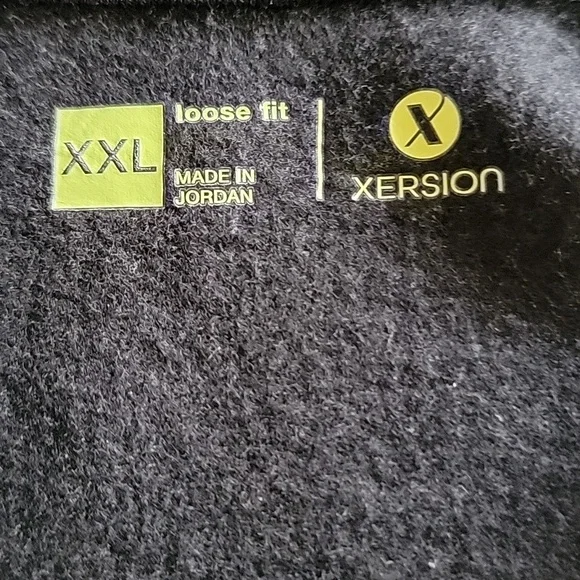 XERSION Long Line Open Front Hoodie w/Pockets Black size XXL - Picture 5 of 9
